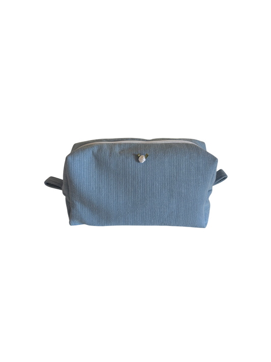 Soft Blue Rosettes Toiletry Pouch