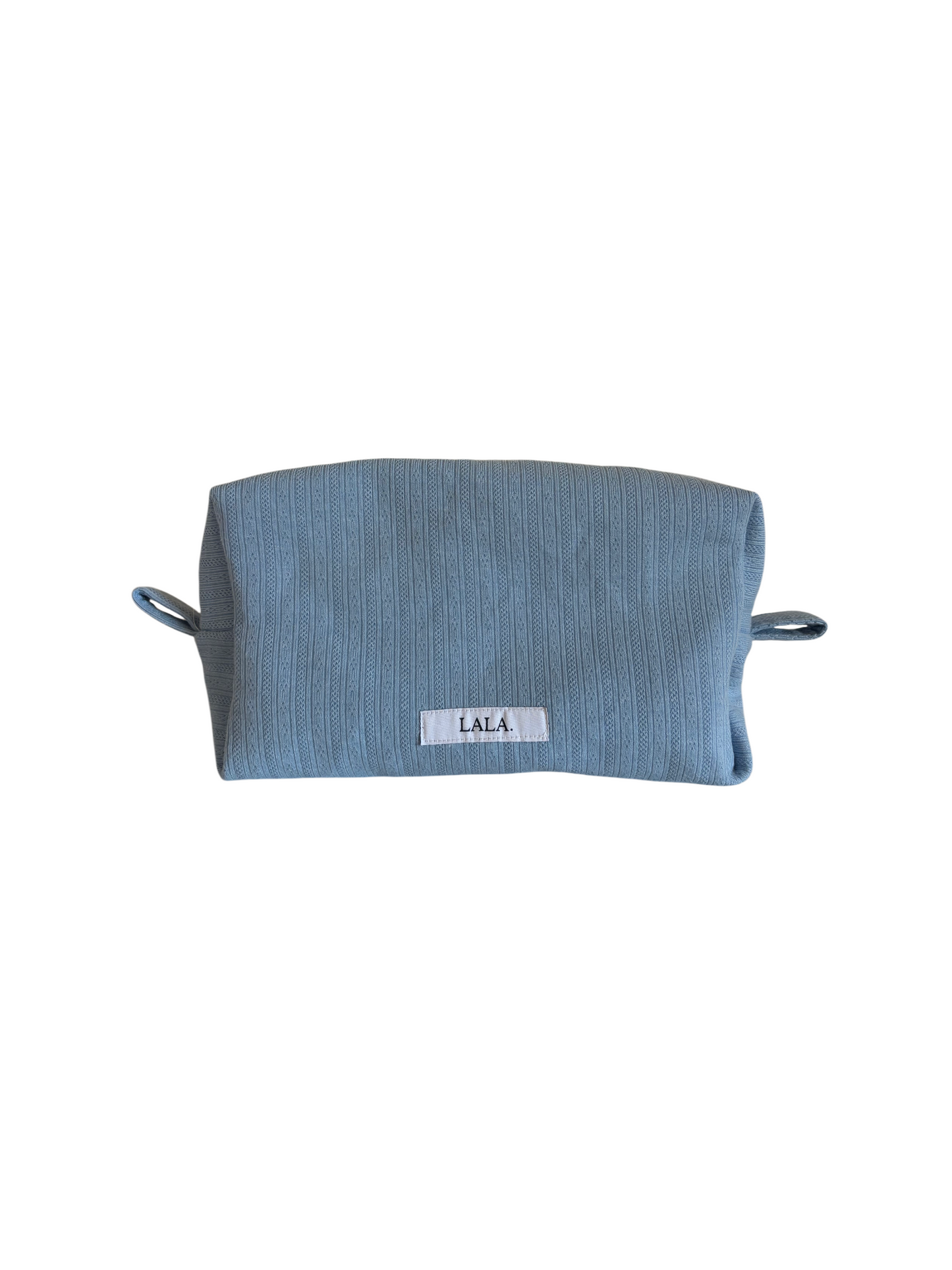 Soft Blue Rosettes Toiletry Bag