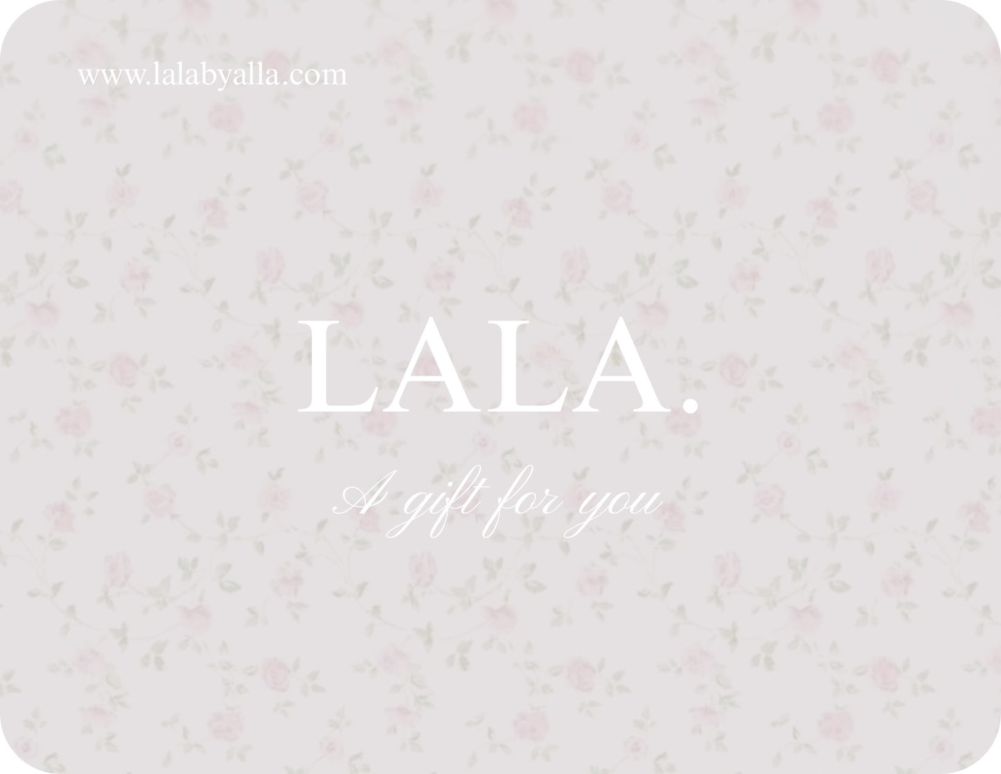 LALA. gift card
