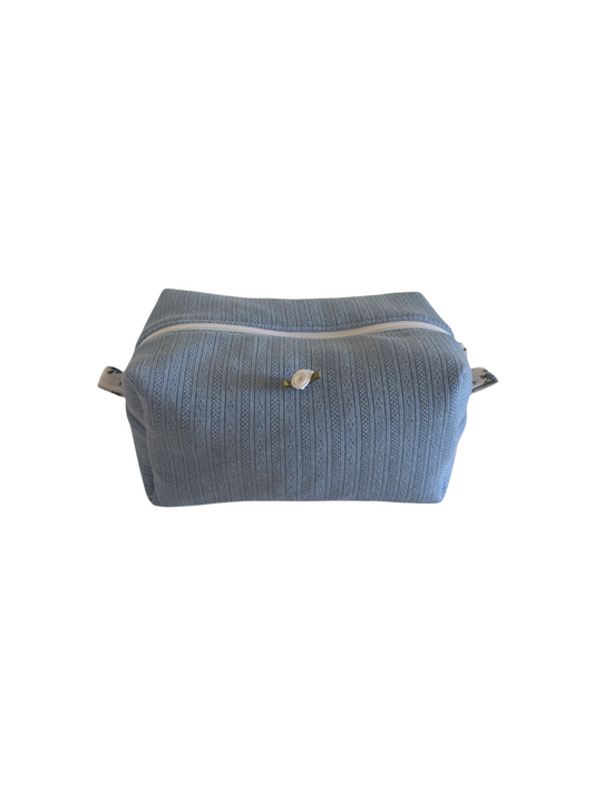 Soft Blue Boxy Pouch