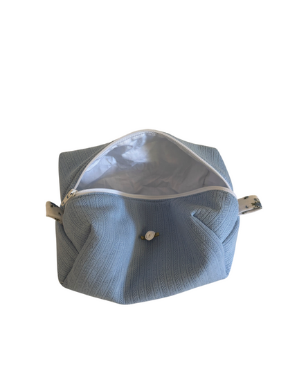 Soft Blue Boxy Pouch